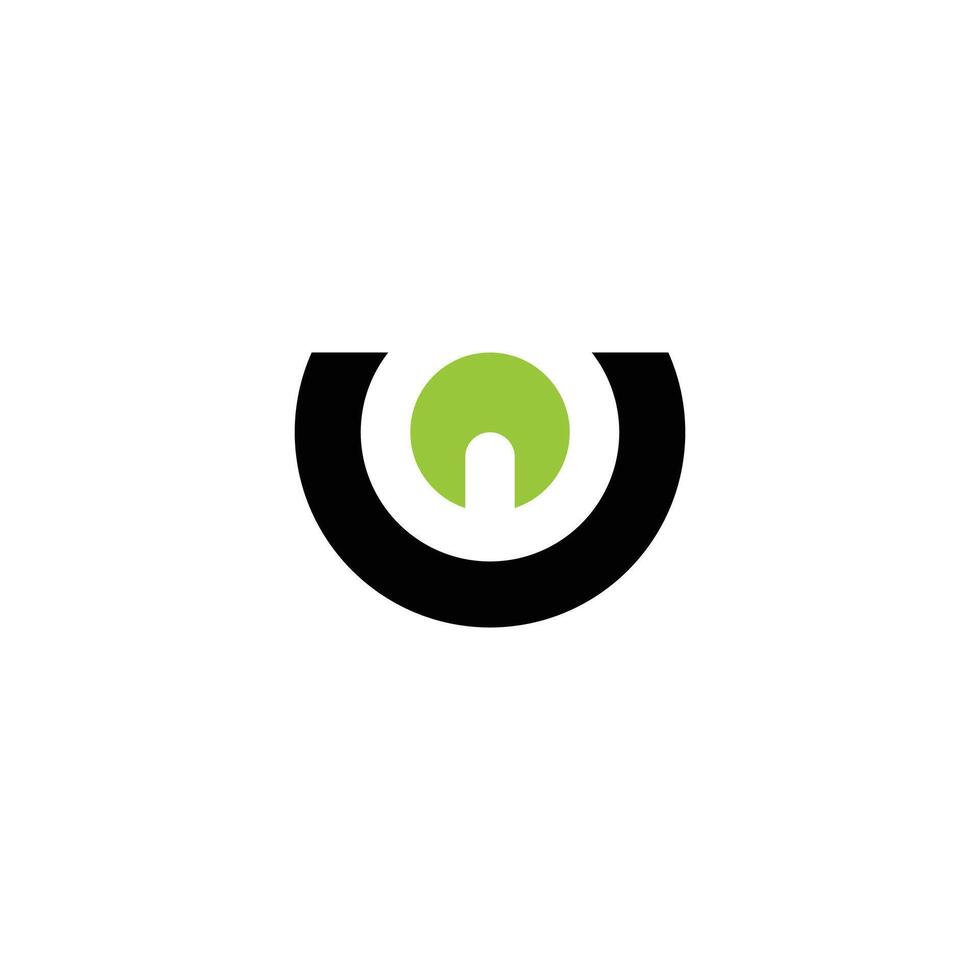UW, WU, W Letter Logo Design Template vector