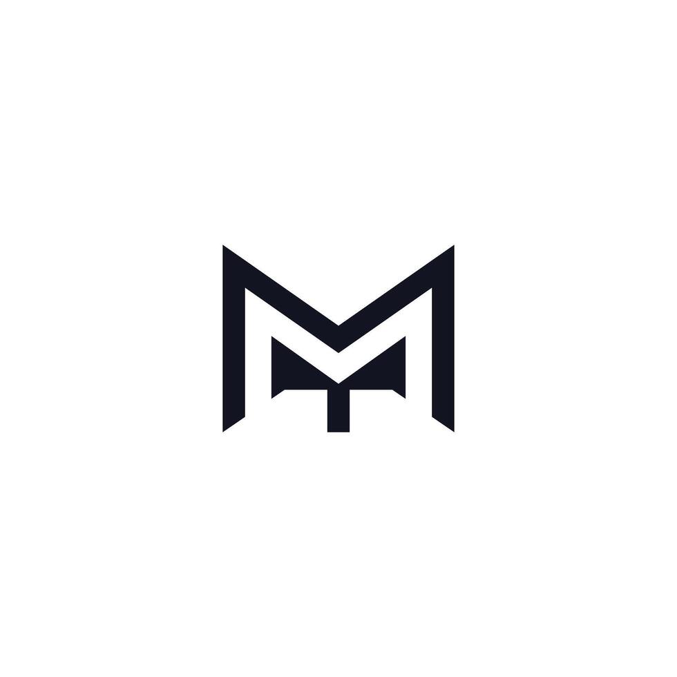 the combination of the letters T and M. editable and easy to custom. vector