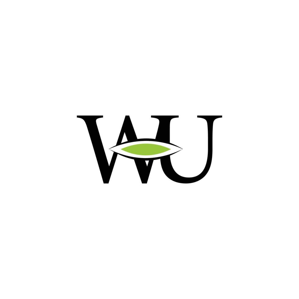 WU UW initial based Alphabet icon logo. Initials Business logo. vector