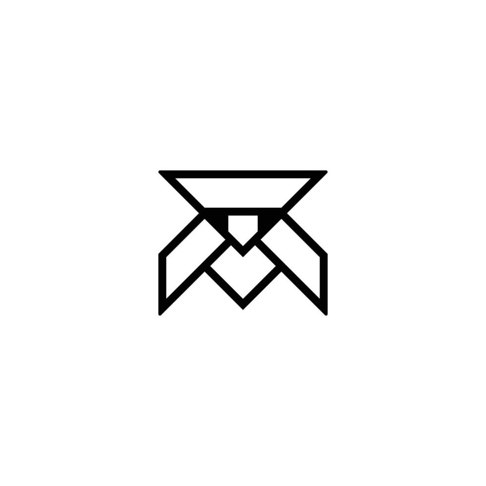 TM Letter Unique Minimal Monogram Linked Logotype vector