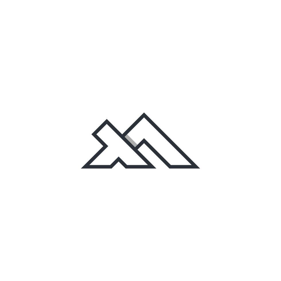 Initials Letter logo TM, MT, T and M. Simple TM initial Logo design template vector