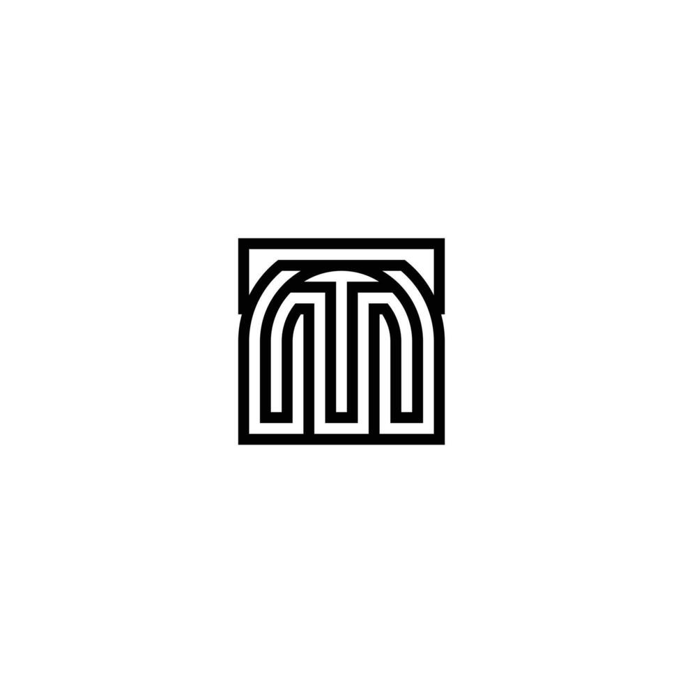 Abstract Logo Design Combinations Letter of T and M. Alphabet letters Initials Monogram logo MT TM vector