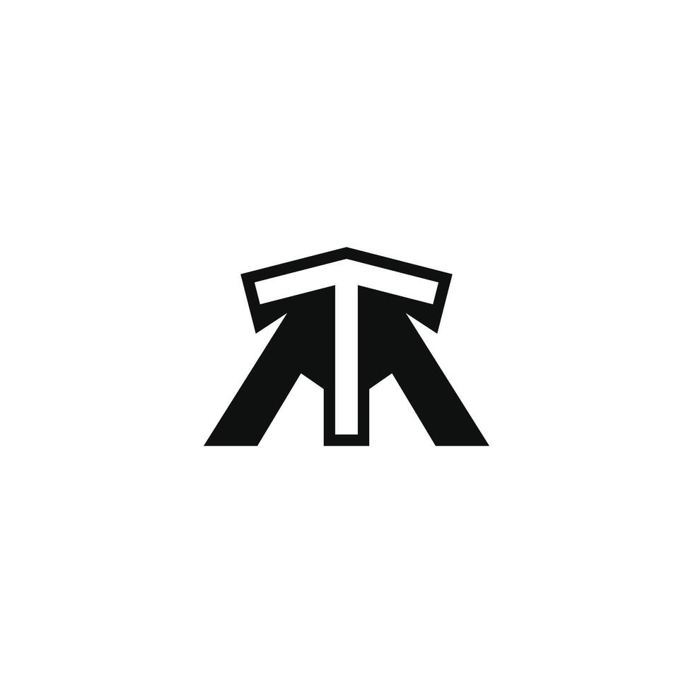 Initial letter tm or mt logo design template. alphabet letters monogram icon logo TM or MT vector