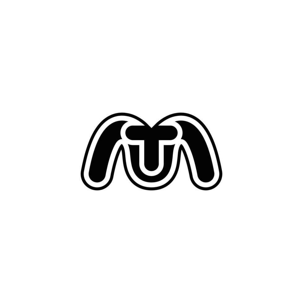 TM or MT logo and icon design vector