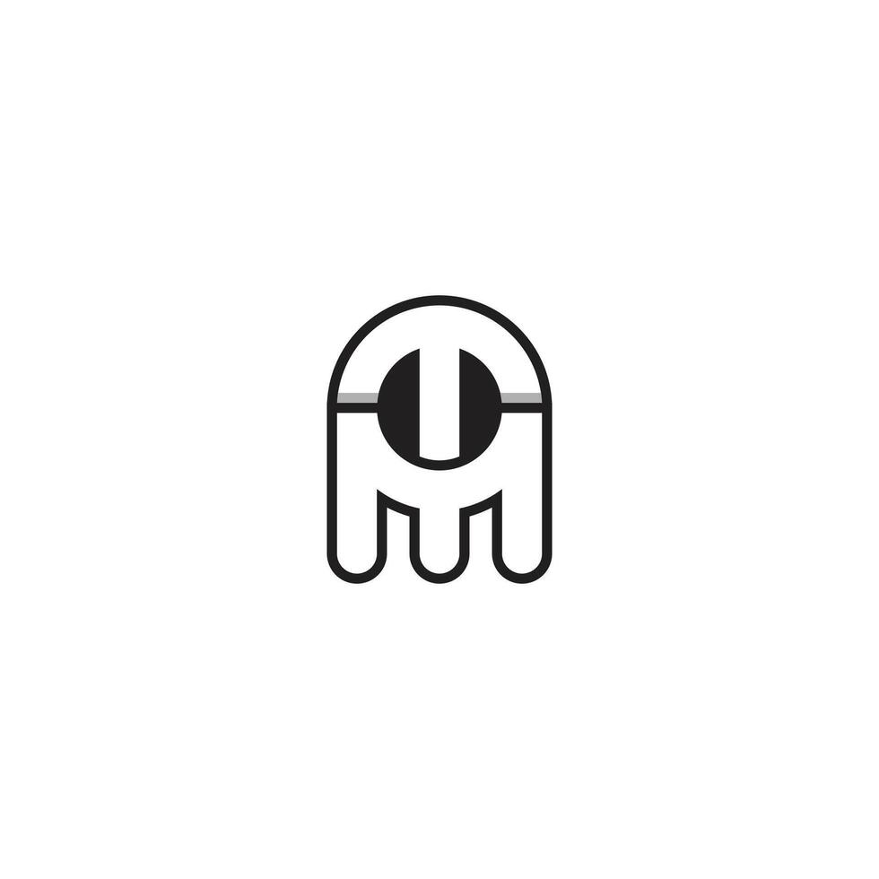 MT Logo Design Template Graphic Branding Element. vector