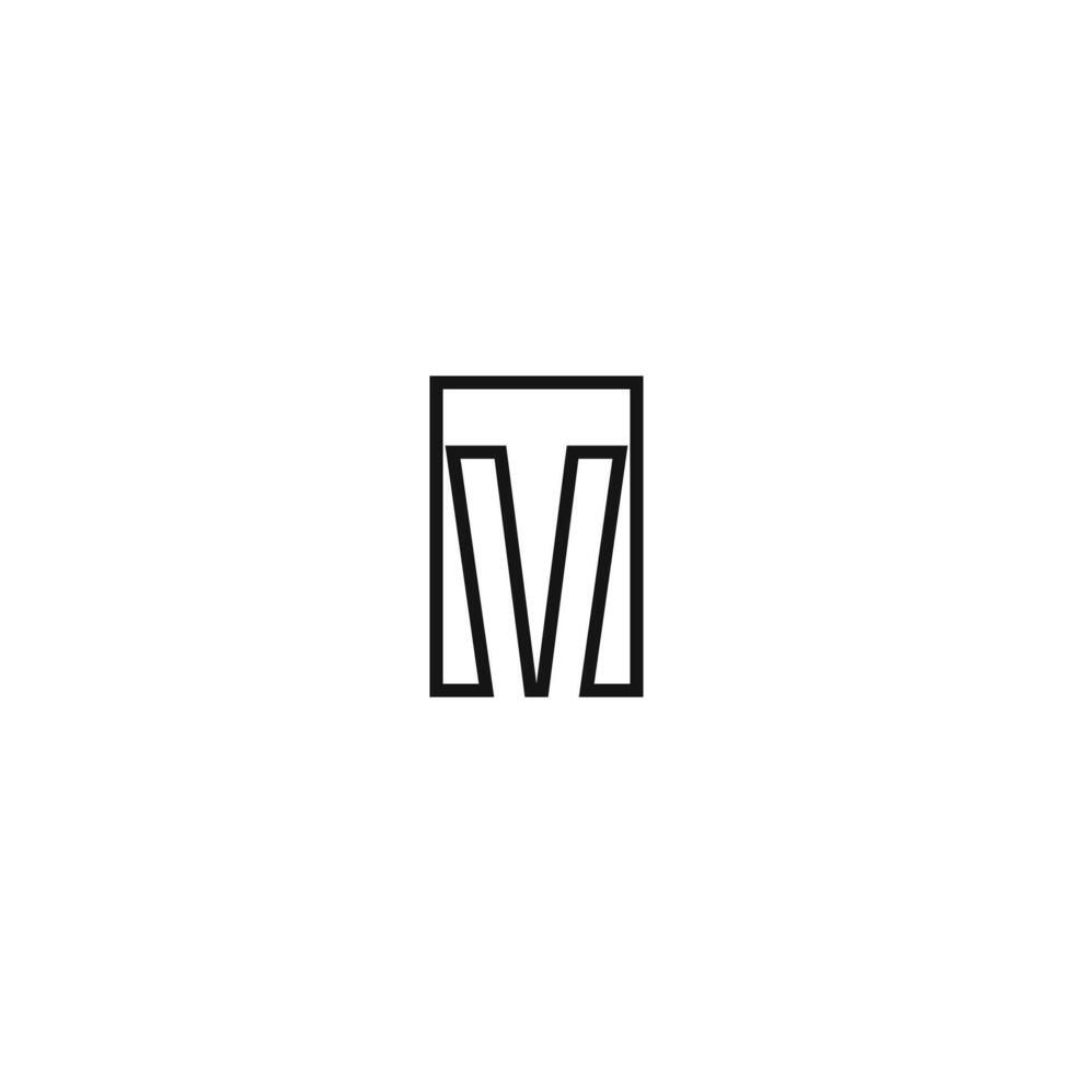 Letters TM and MT Monogram Logo suitable for any business with MT or TM initials vector