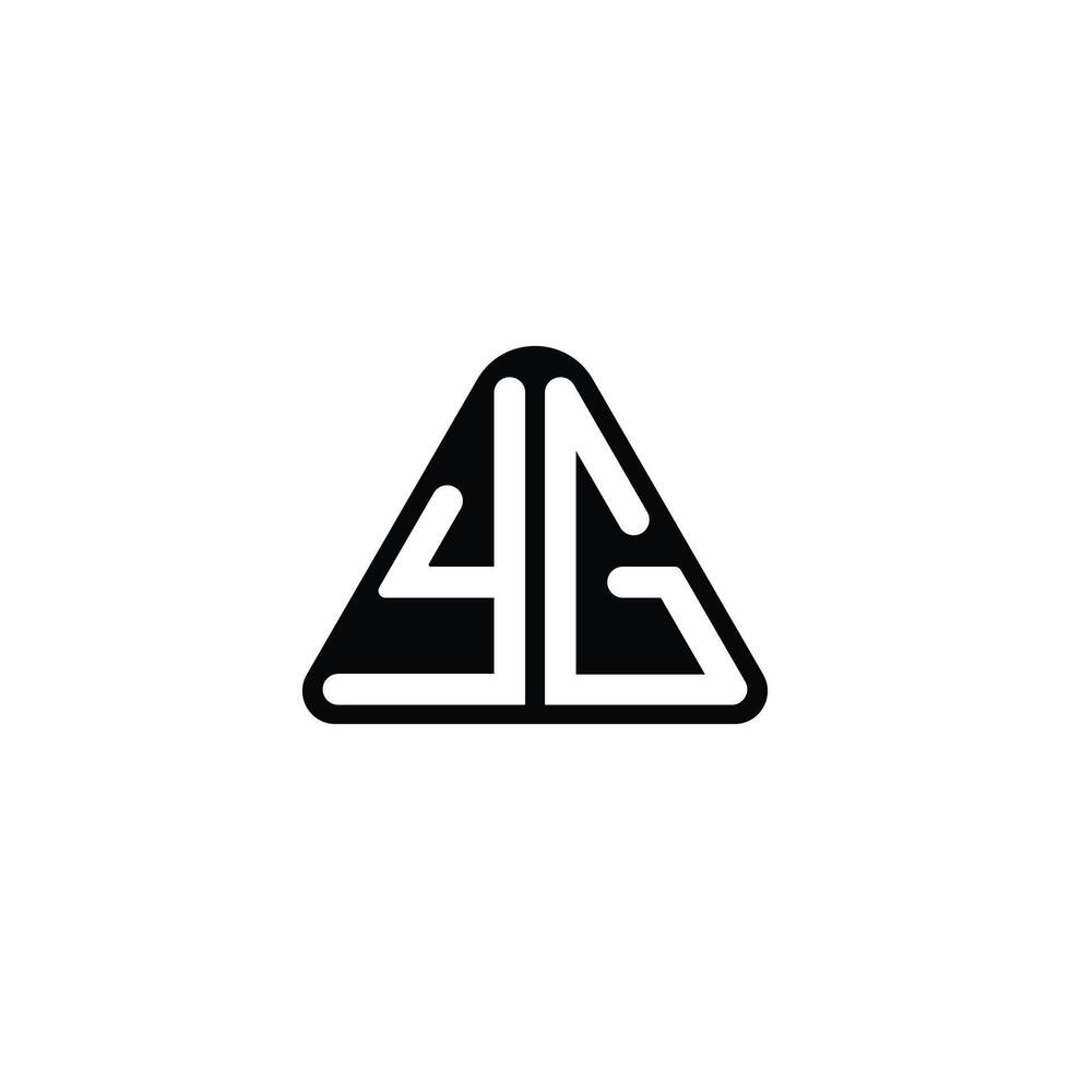 YG letter bold futuristic concept techno style modern monogram initial vector