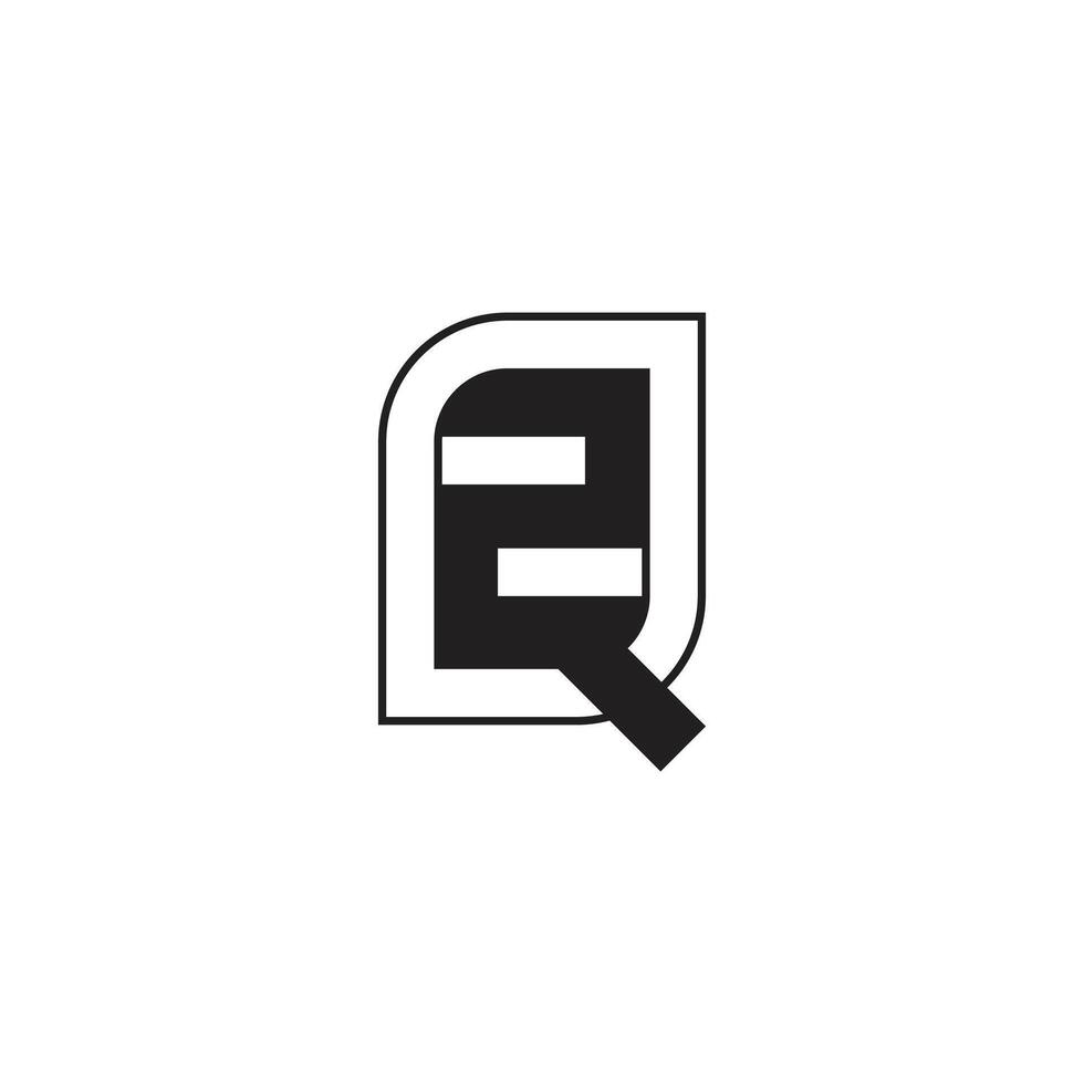 QZ Minimalist Typography Logo vector