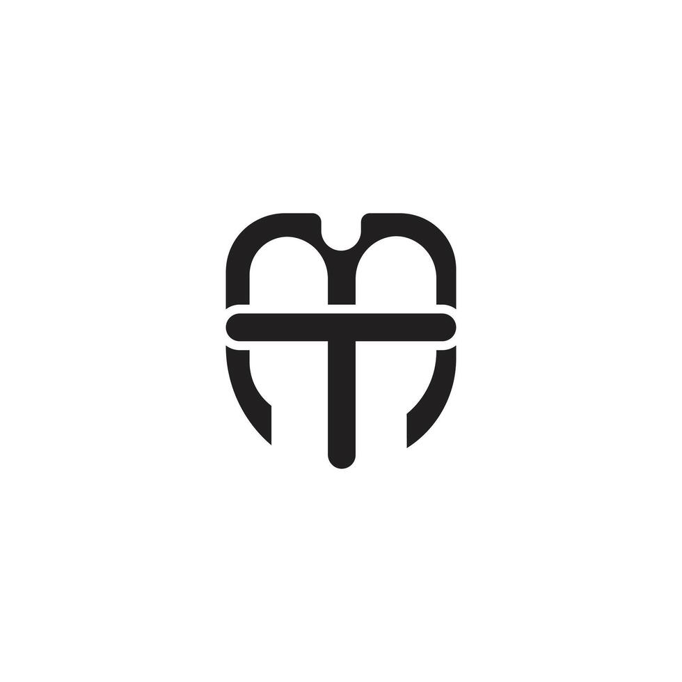 MT Logo MT Letter Logo M Letter T Letters logo. Initial letter tm or mt logo design template vector