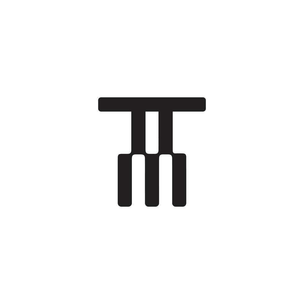 TM, MT, T, M abstract letters logo monogram. Initial letter tm or mt logo design template vector
