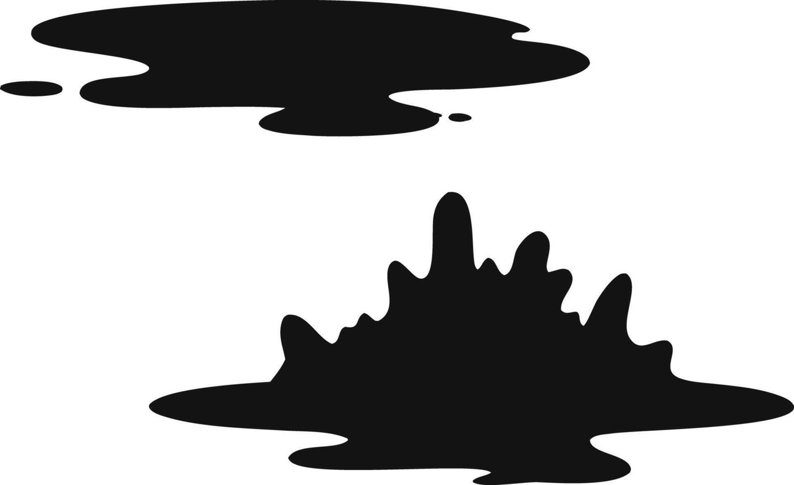Black Ink Splashes vector