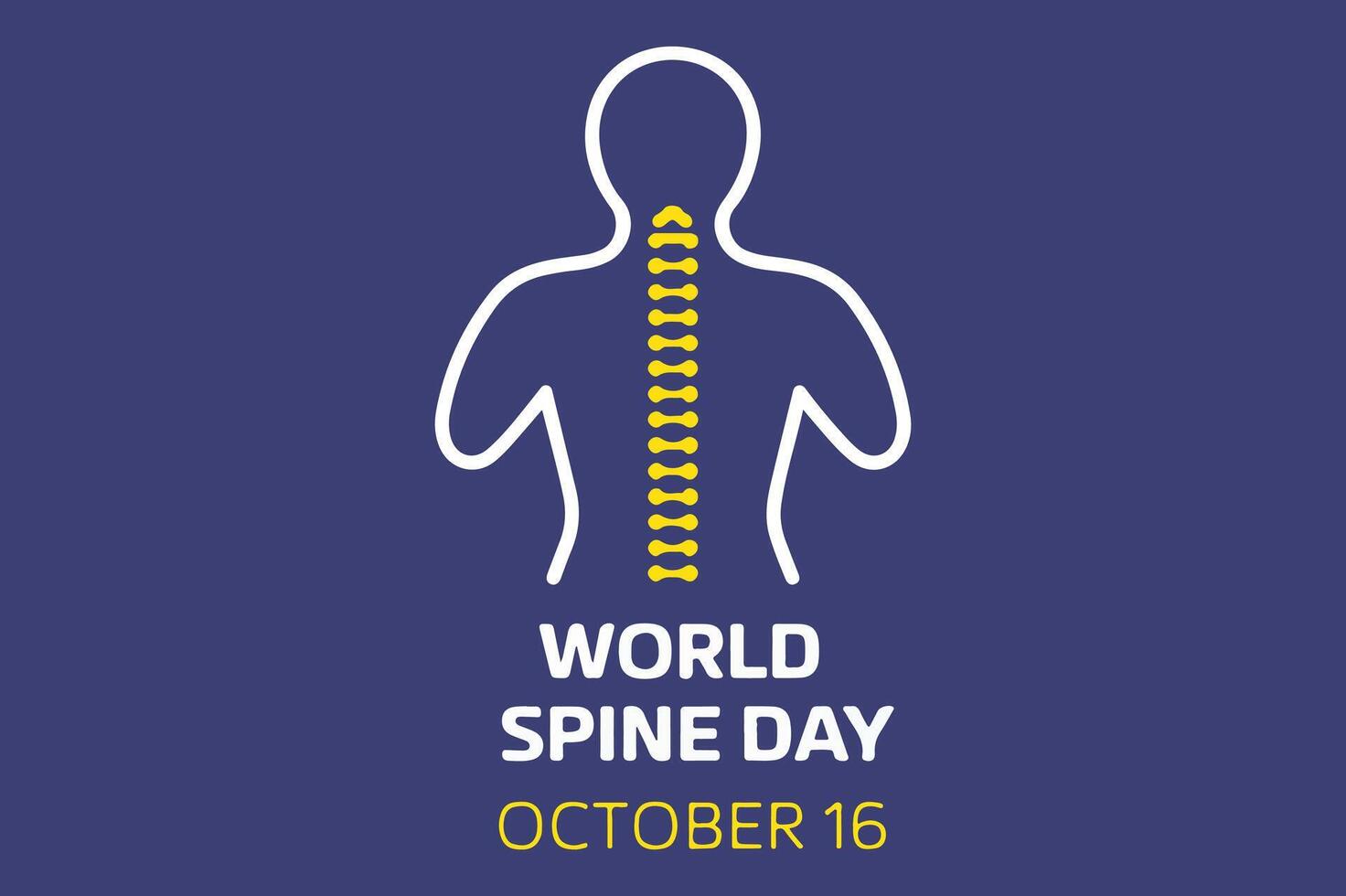 world spine day vector