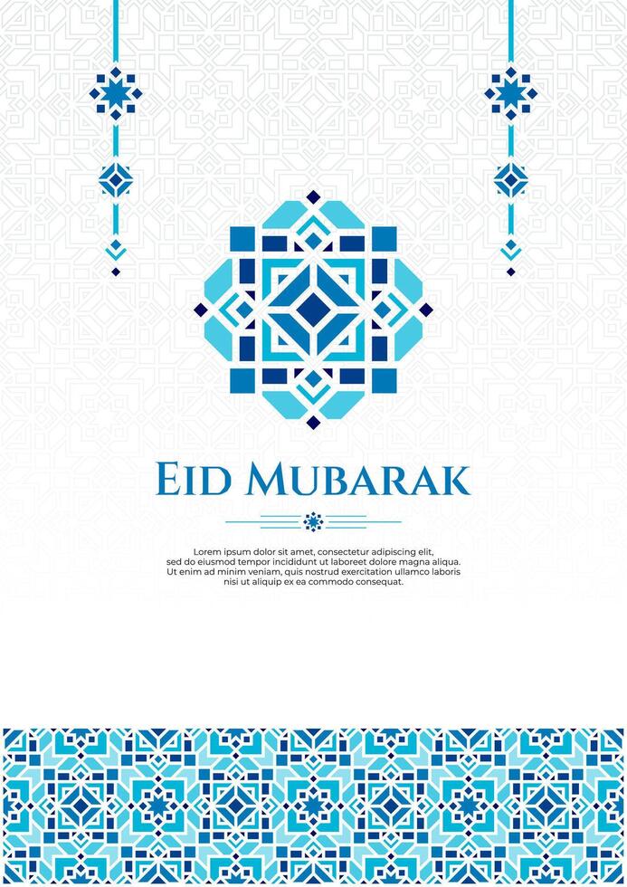 Oriental Template Design for Culture or Islamic Theme on Portrait Orientation, for Ramadan or Eid Mubarak vector