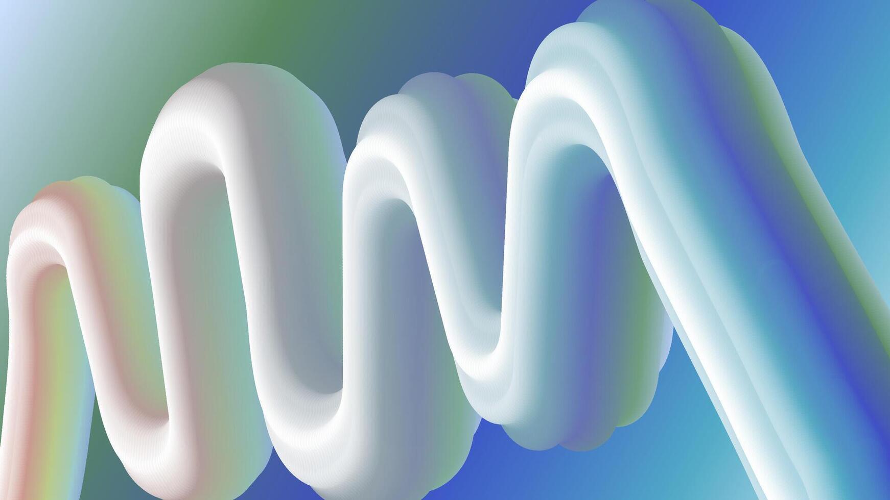 A wave of colored waves in a blue and green background vector