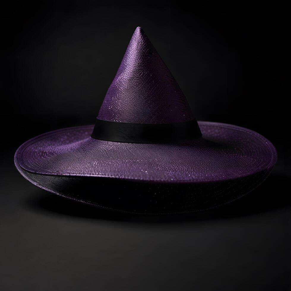 Pointed Magic Magical Purple Wizard Witch Hat photo