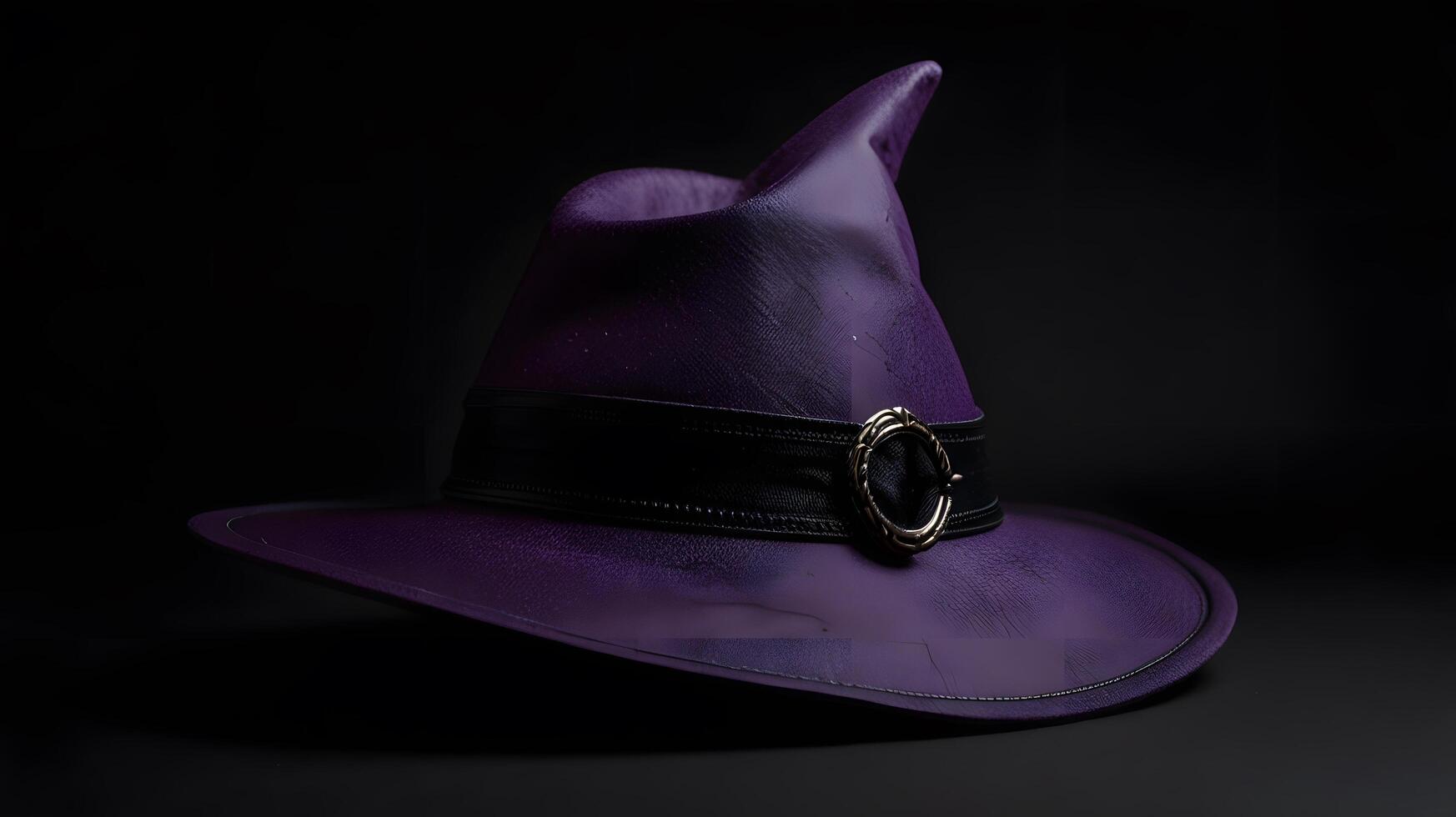 Pointed Magic Headweat Purple Wizard Witch Hat photo