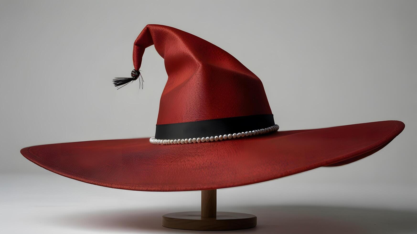 Magic Headweat Red Wizard Witch Hat costume photo