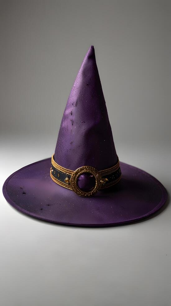 Pointed Magic Magical Purple Wizard Witch Hat costume photo