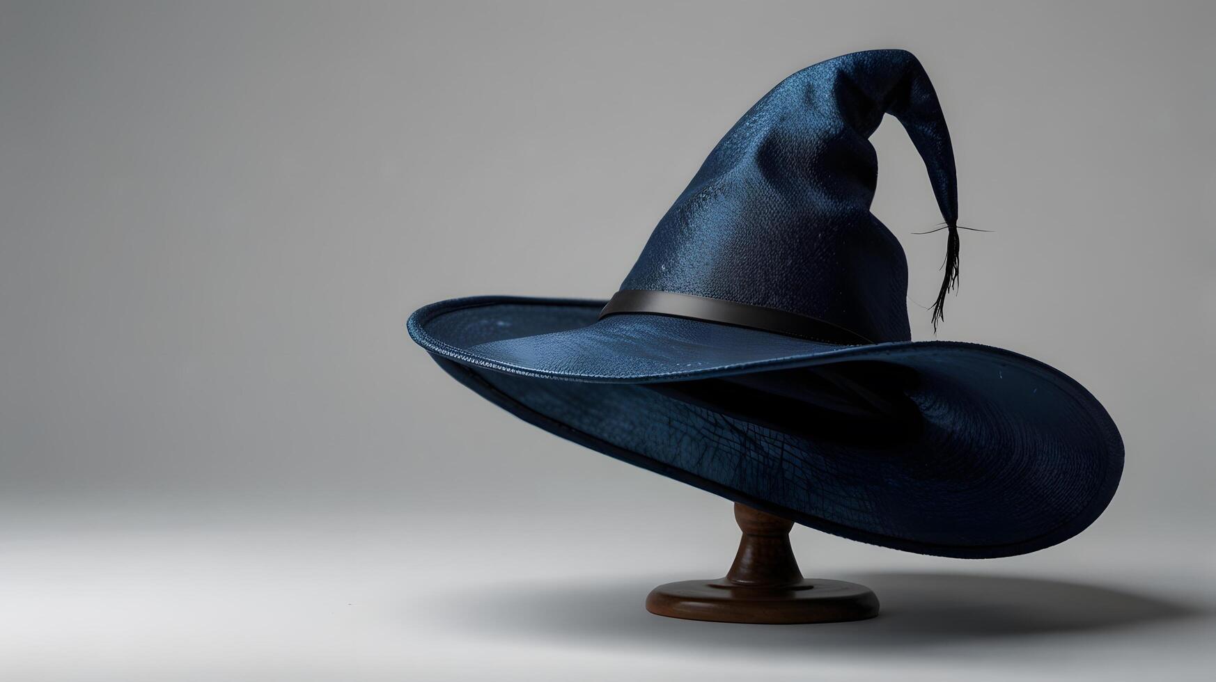 Magician Magic Stylish Blue Wizard Witch Hat photo