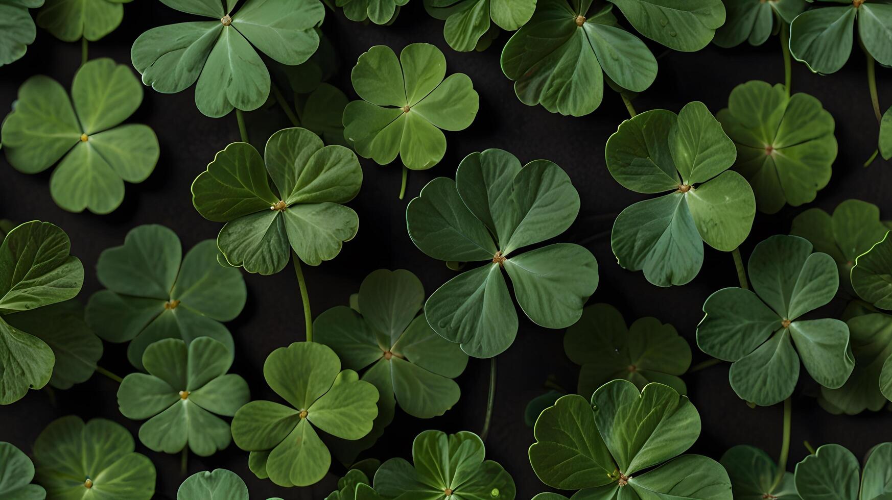 Green irish Clover Shamrock Lucky Pattern photo