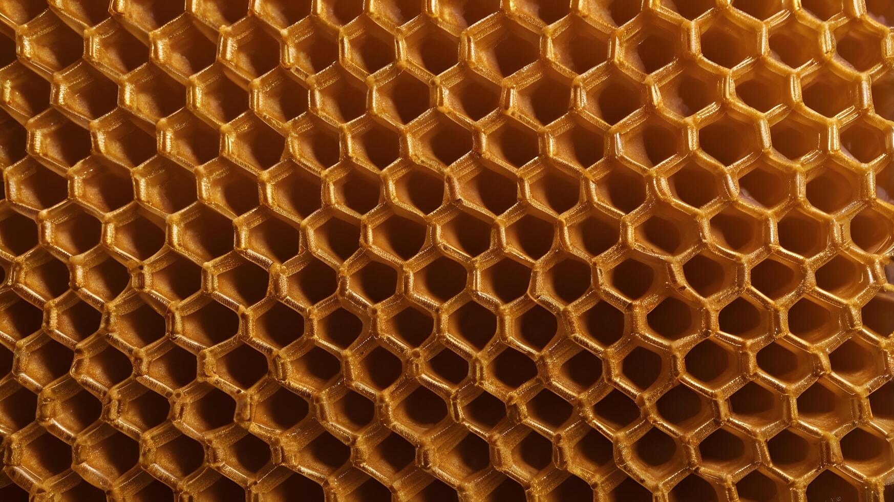 Yellow Hexagon Honeycomb Beeswax Cells Pattern photo