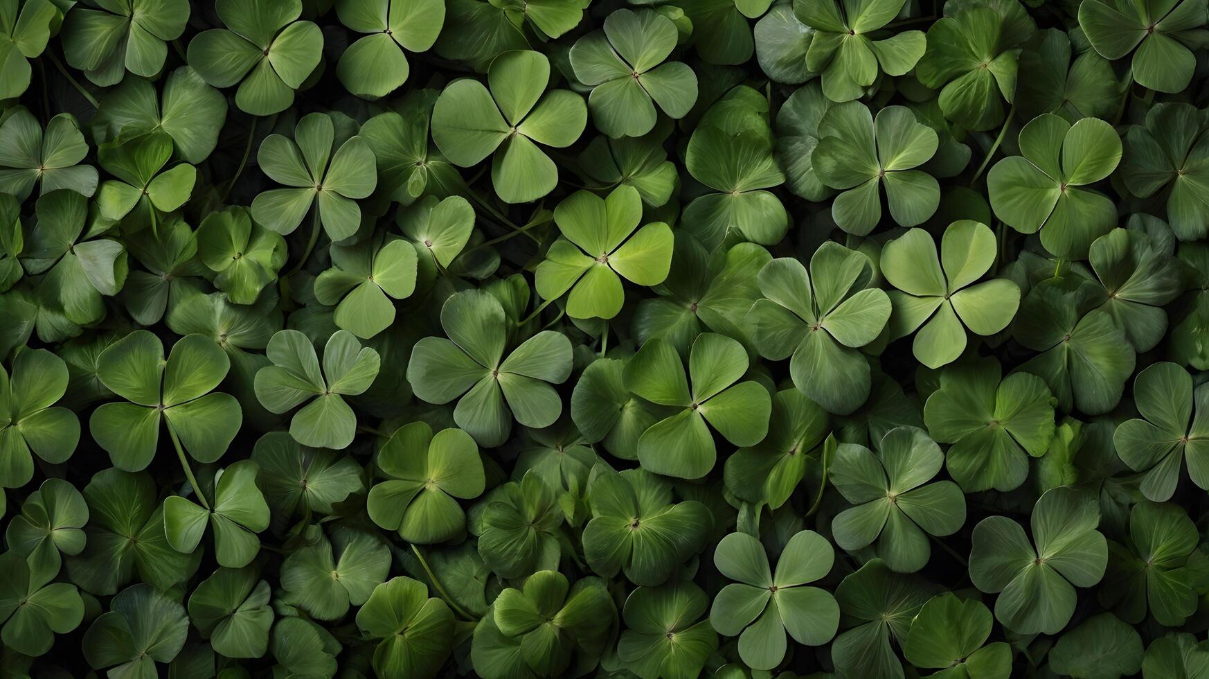 Green Clover Shamrock Luck Pattern photo