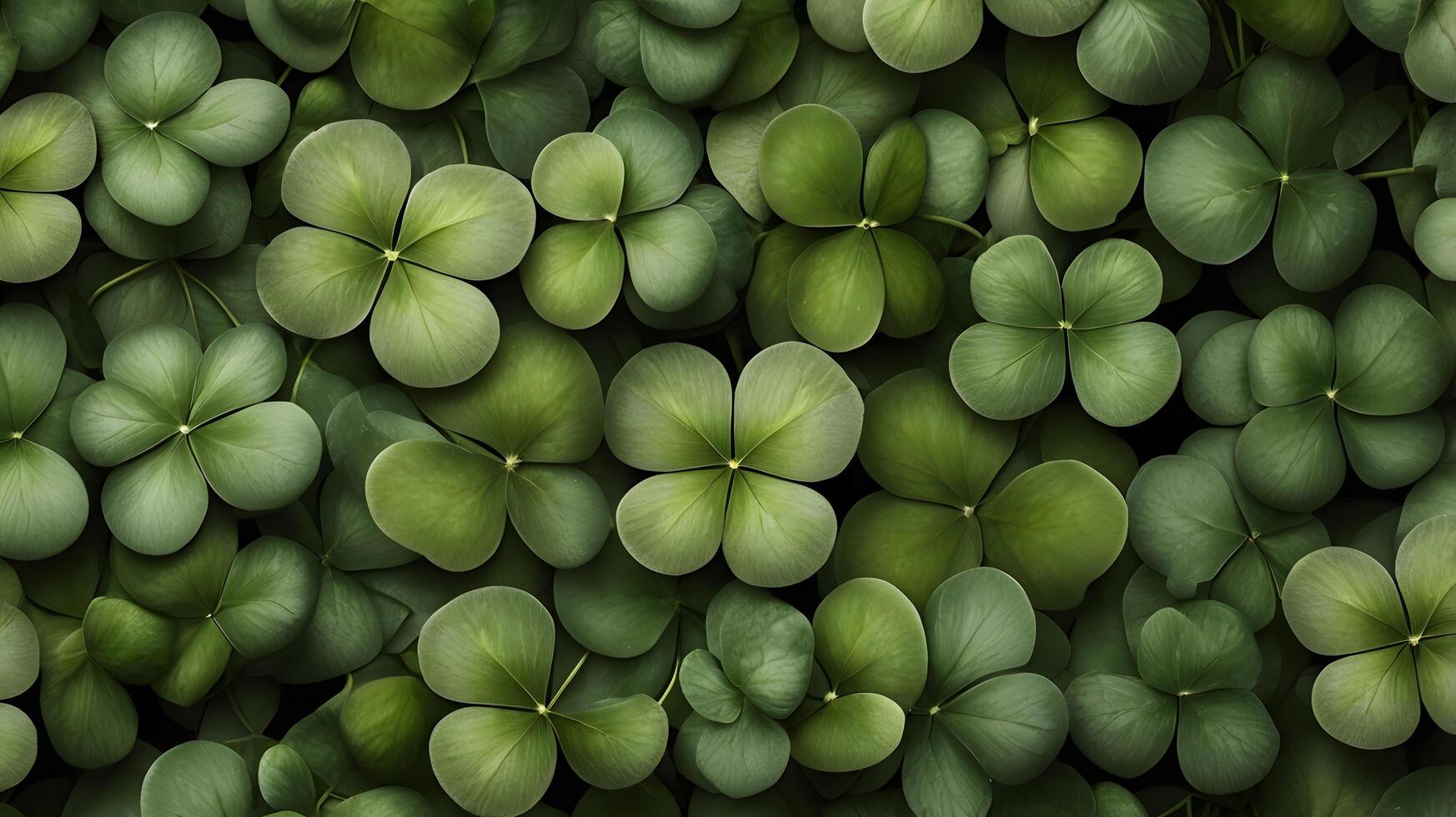 Green Clover Shamrock Luck Pattern photo