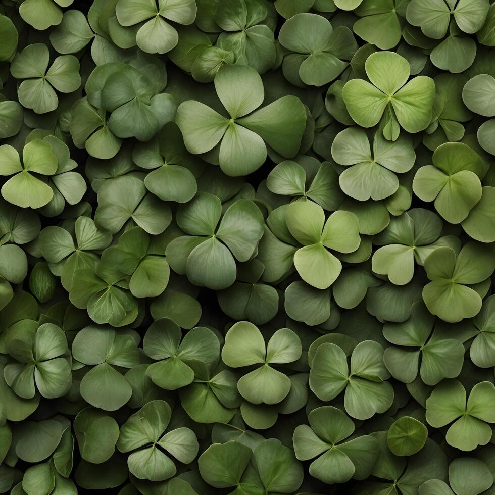 Green irish Clover Shamrock Luck Pattern photo