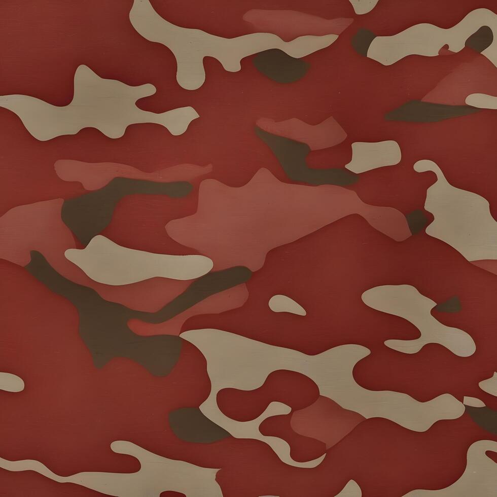 Red Stylish Camouflage Military Pattern photo