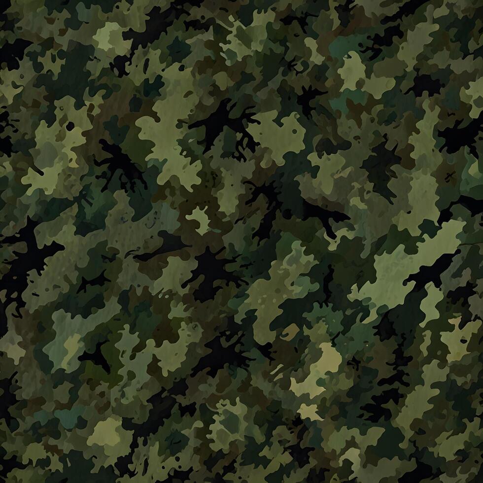 Green Abstract Camouflage Military Pattern photo