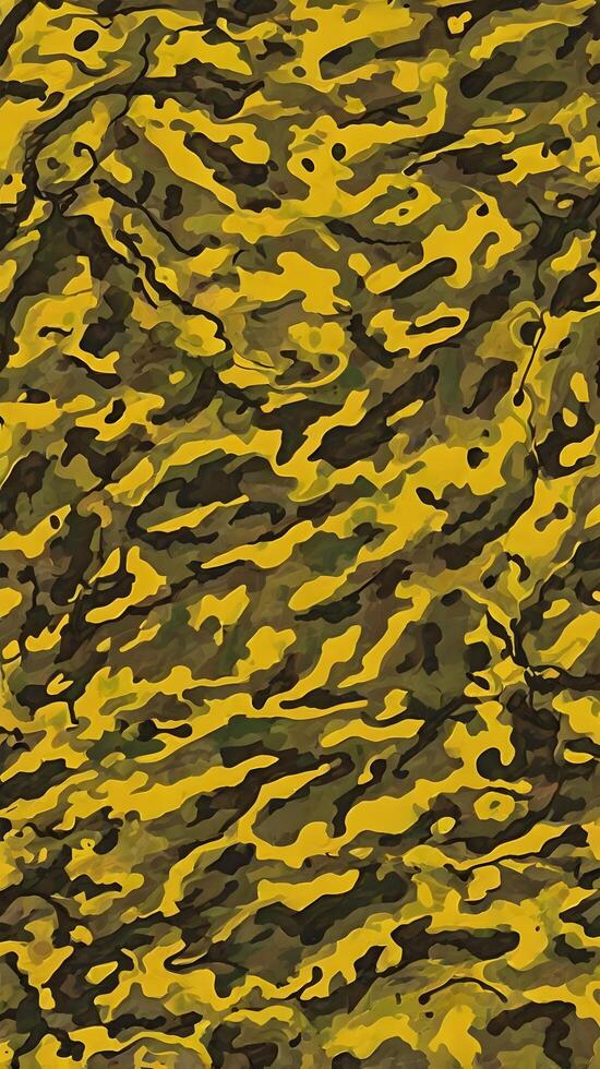 Yellow Stylish Camouflage Military Pattern photo