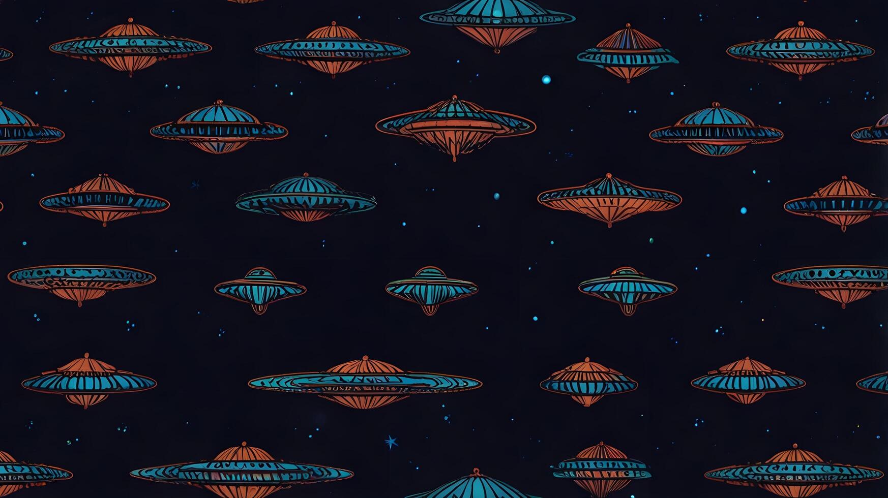 Futuristic Ufo Alien Space spaceship Science Fiction Galaxy Pattern photo