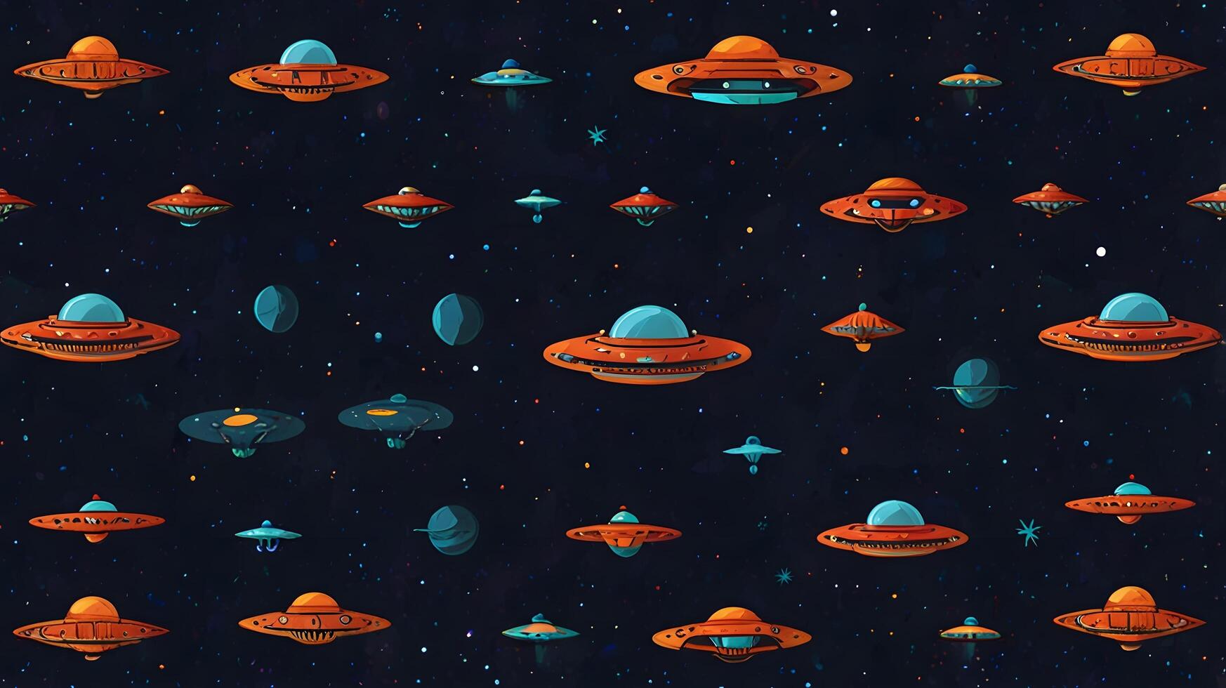 Ufo Alien spaceship Science Fiction Universe Pattern photo