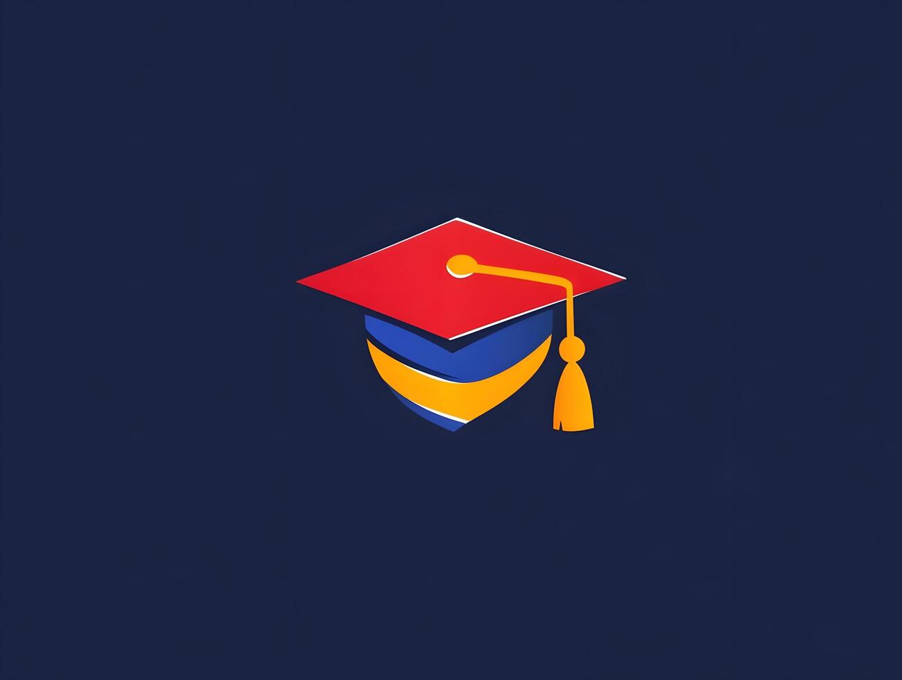 Graduation cap logo graduate college icon photo