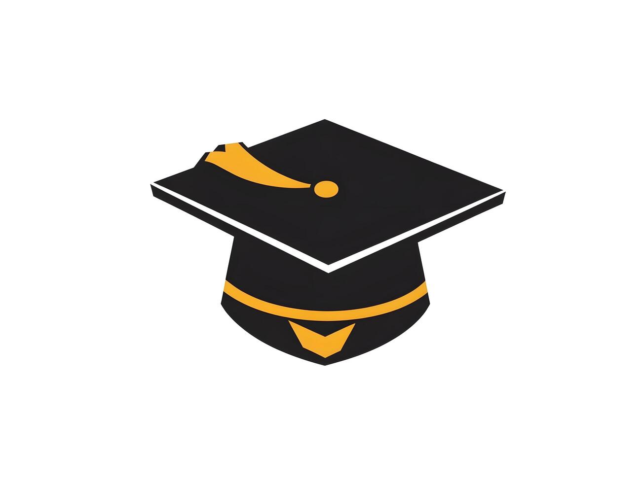Isolated Graduation cap logo graduate college icon photo