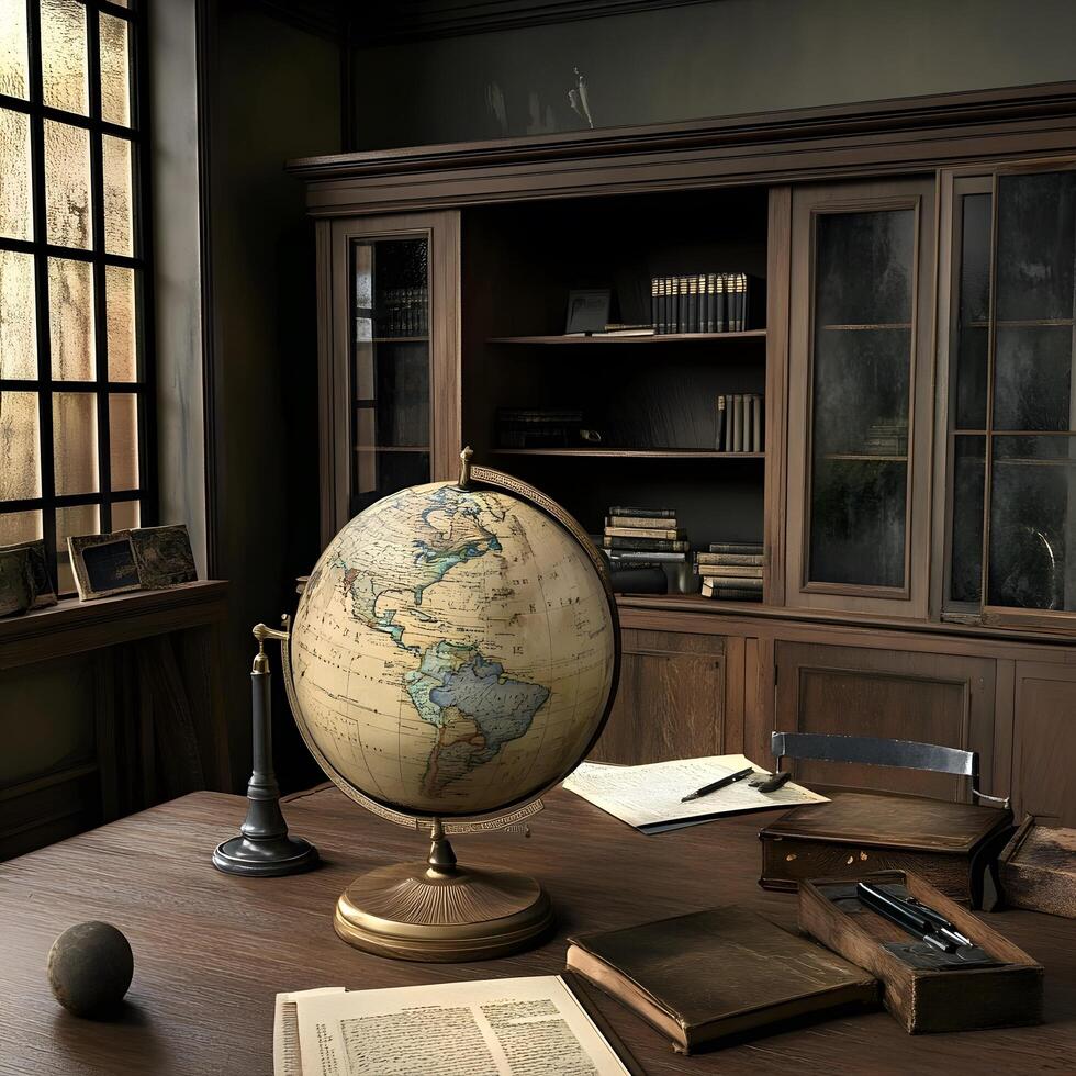 Earth World Globe geography education in an Office photo