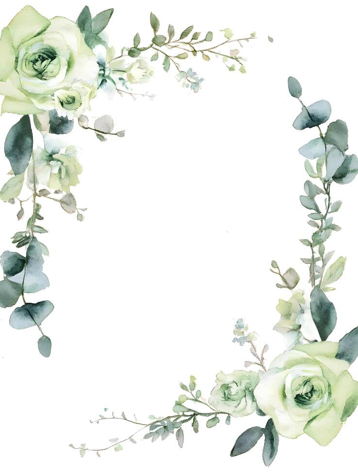 Floral Spring Flower Frame Decorative photo