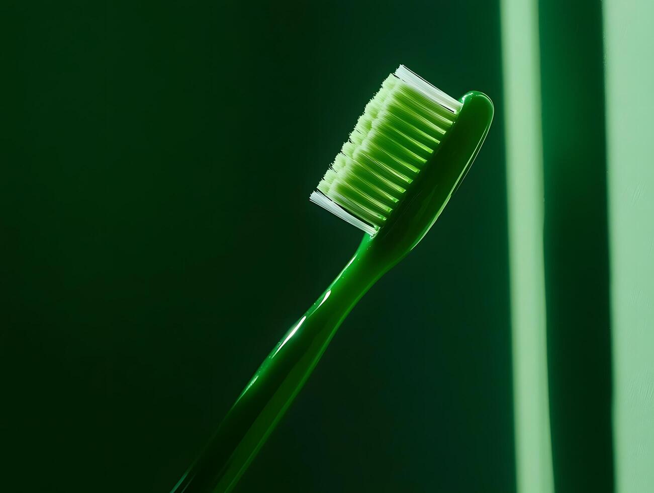 Green Toothbrush dental personal care oral hygiene photo