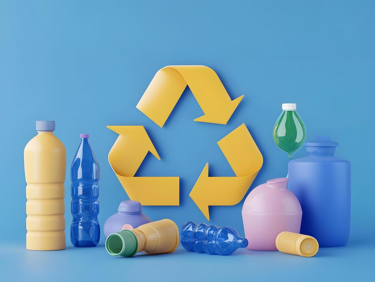 Yellow Eco-friendly Waste management Recycling Recycle symbol photo