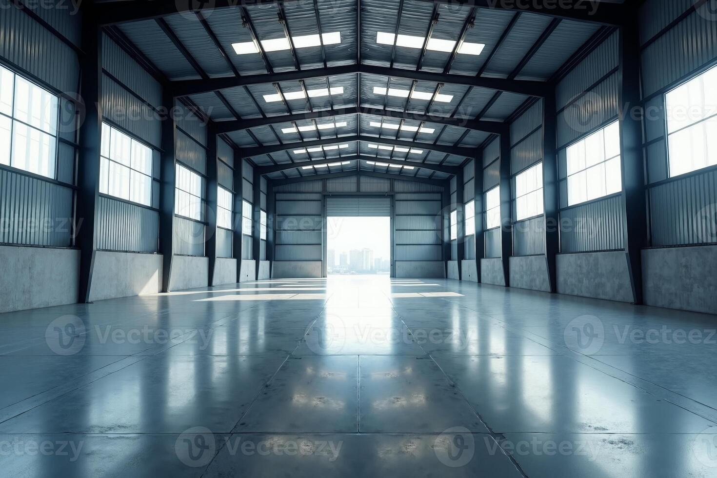 empty large factory storage industry, photo