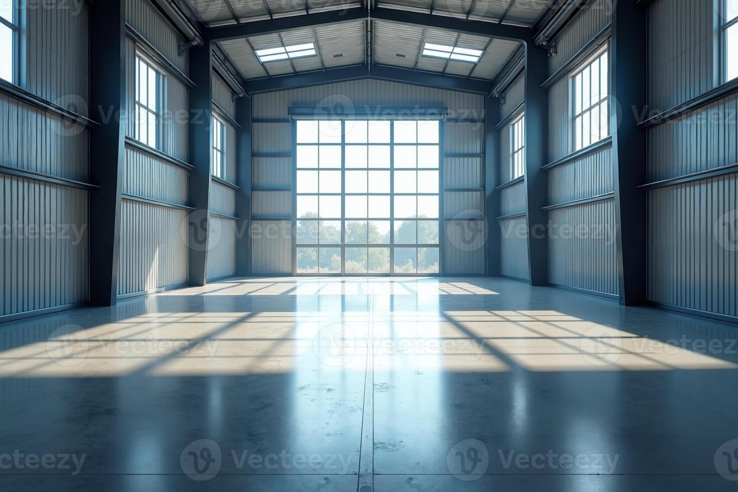 empty large factory storage industry, photo
