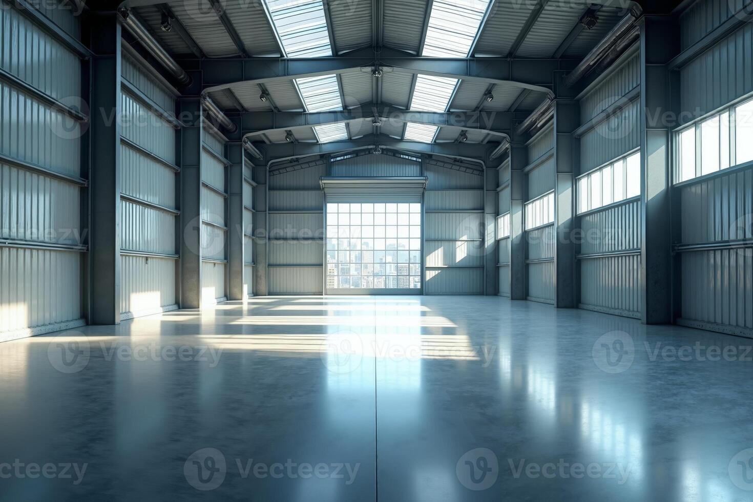 empty large factory storage industry, photo