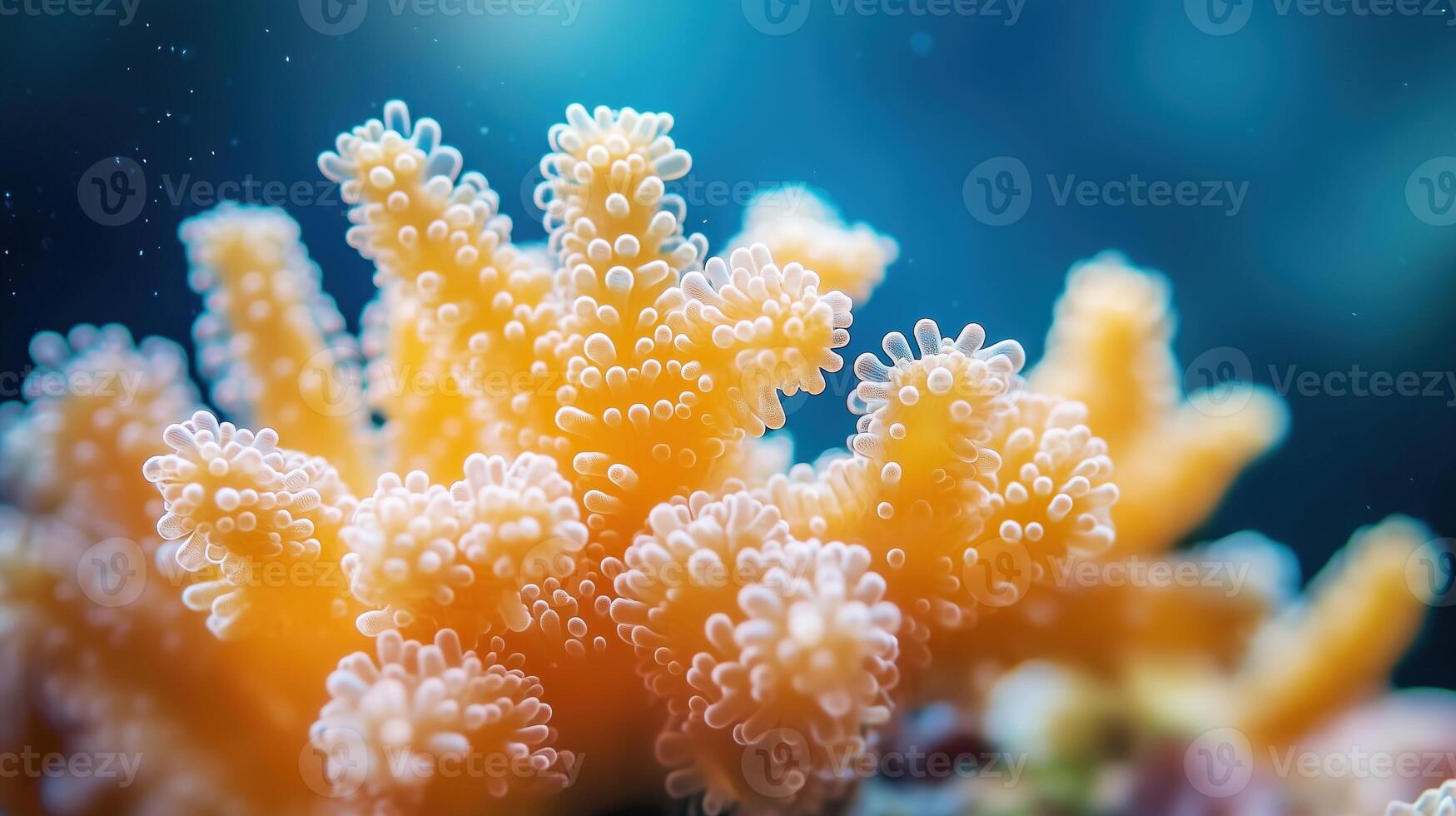 A close up of a bunch of coral photo