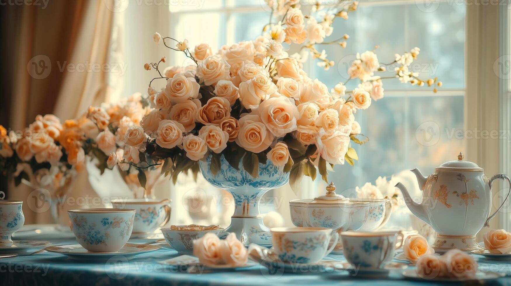 bridgerton tea party decor photo