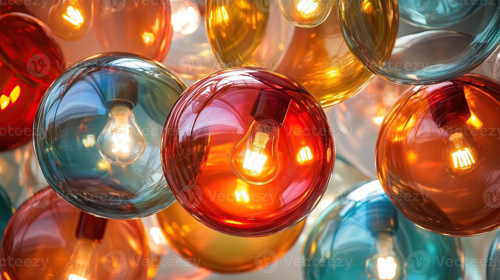 abstract glass shades photo