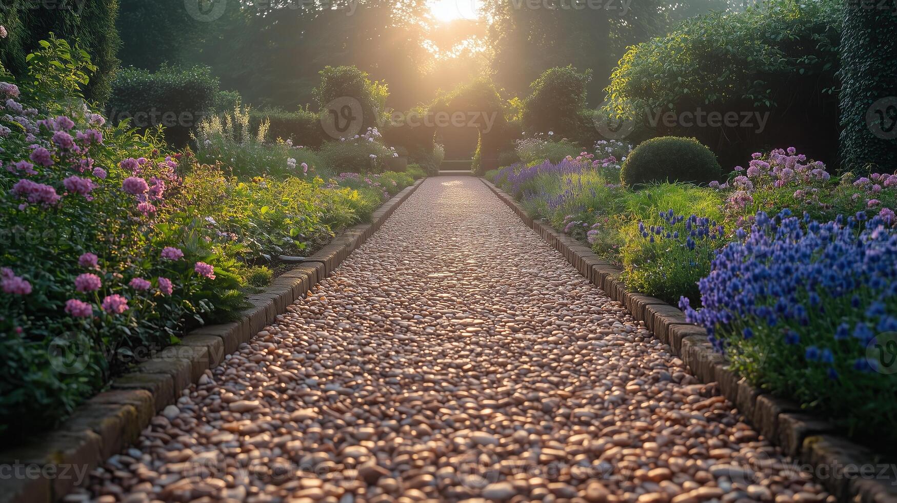 Bridgerton walks in the garden photo