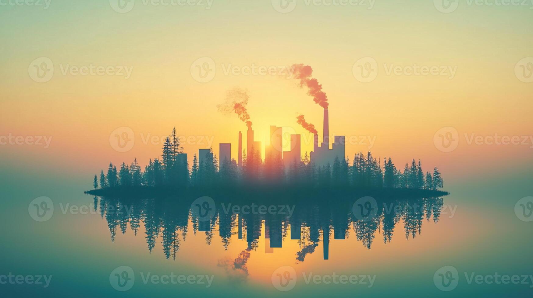 the company's environmental goal in 2025. carbon neutral and zero concept. photo
