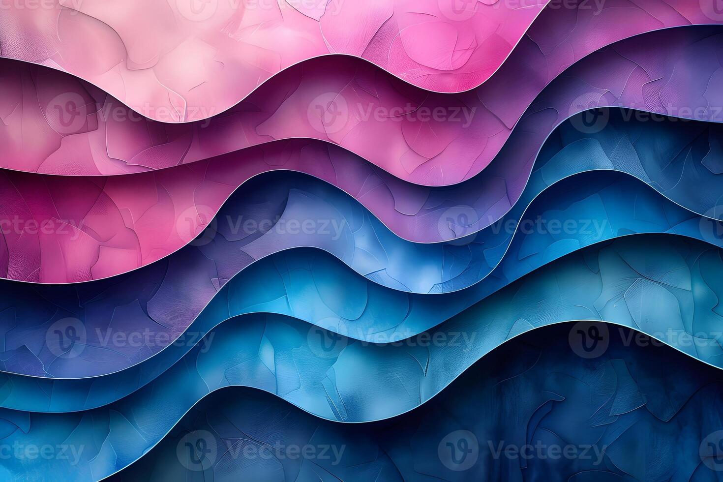 Abstract Waves in Gradient Hues for Modern Design and Artistic Inspiration photo