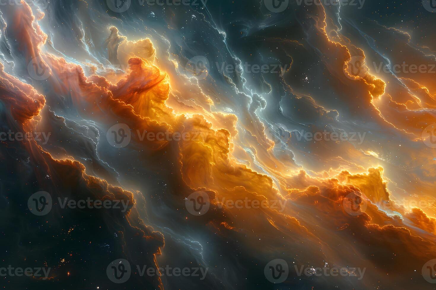 Stellar Nebula Universe Scene for Astronomy and Science Fiction Design photo