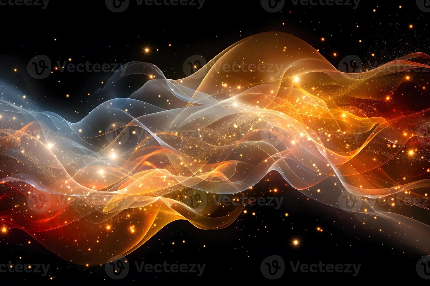 Abstract Nebula Light Waves Cosmic Energy and Space Illumination Design photo